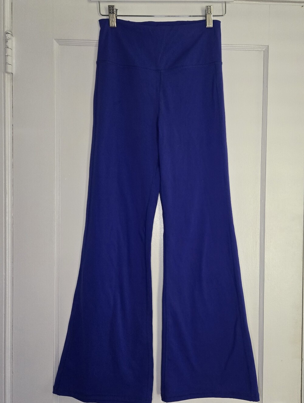 Happily Grey Bright Blue Flare Leggings Women's Small